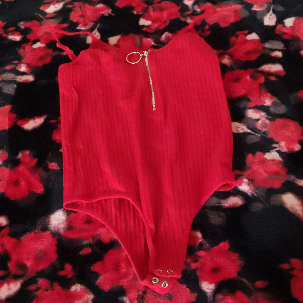 Red bodysuit